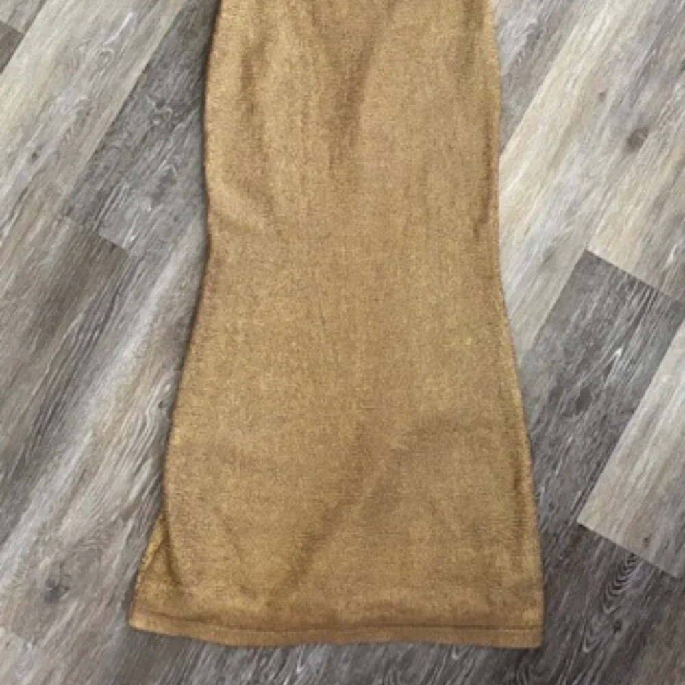 Cult Gaia Serita Dress - Gold - Size S - Picture 11 of 12